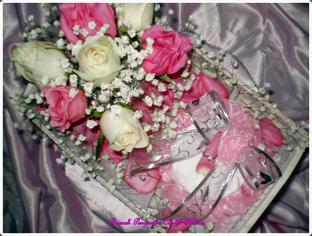 Hantaran Fresh Flower…Putih & Pink  Cantik Manis Bridal 